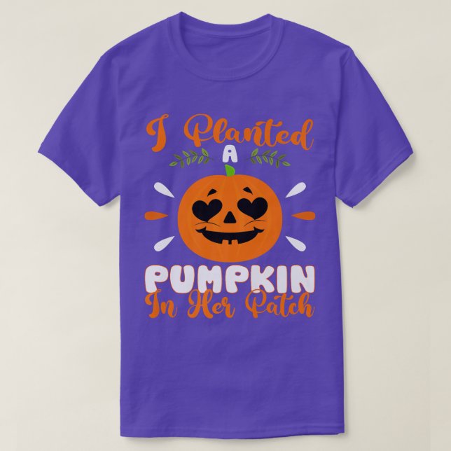 Jag hade tänkt en pipa i hennes patch Halloween Pr T Shirt (Design framsida)