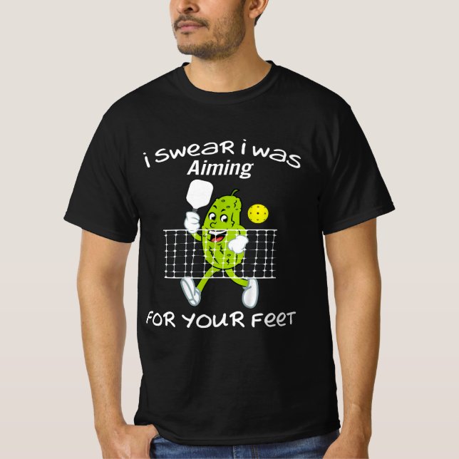 Jag hade tänkt på din Feet Pickleball T Shirt (Framsida)