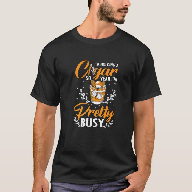 Jag håller cigarrrök. t shirt (Framsida)