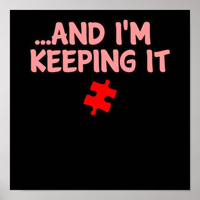 Jag håller det romantiskt Valentines day par Grap Poster (Framsidan)