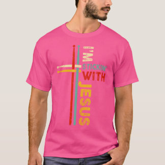 Jag håller fast vid Jesus Vintage Christian Drumme T Shirt