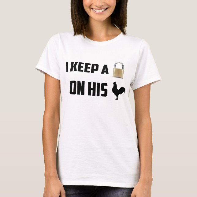Jag håller honom den låste keyholderskjortan tee (Framsida)