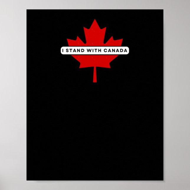 Jag håller med Canada Sticker Poster (Framsidan)
