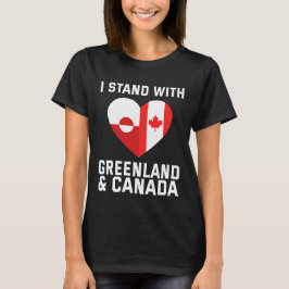 Jag håller med Grönland och Kanada T Shirt