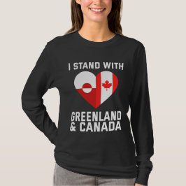 Jag håller med Grönland och Kanada T Shirt