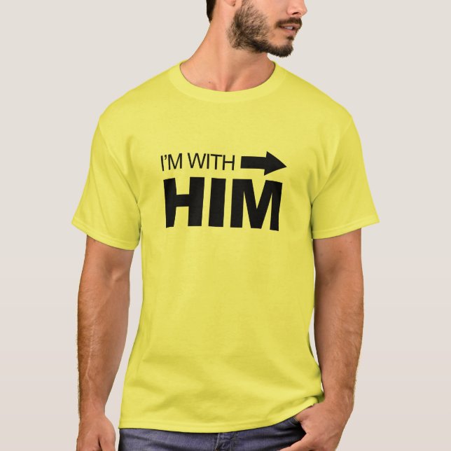 Jag håller med honom (höger) tröja (Framsida)