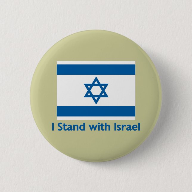 Jag håller med Israel-gåvor och Tees Knapp (Framsida)