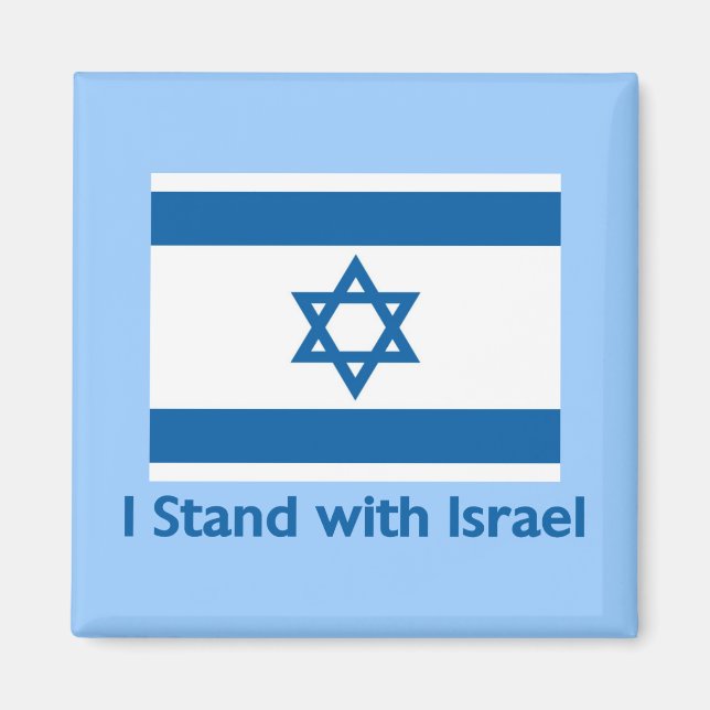 Jag håller med Israel-gåvor och Tees Magnet (Framsidan)