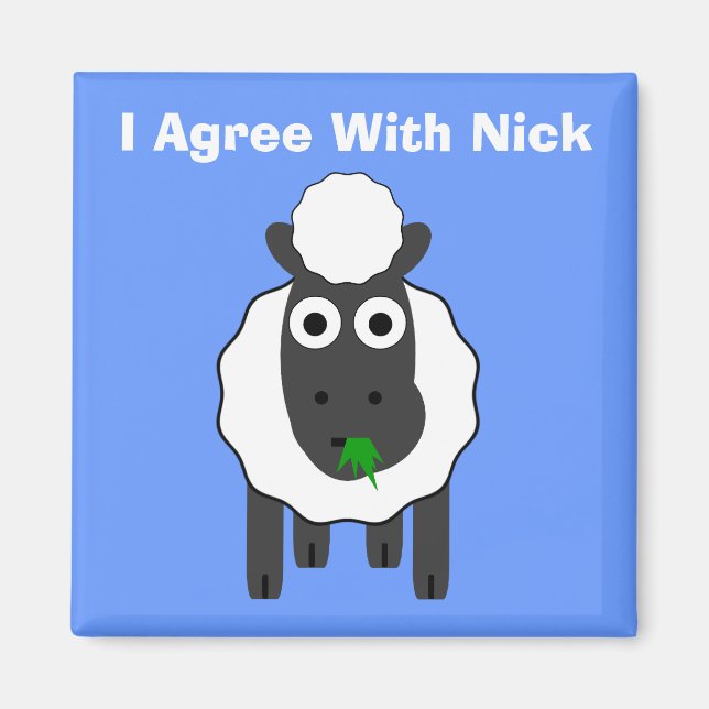 Jag håller med Nick ~ Politiskt val i Storbritanni Magnet (Framsidan)