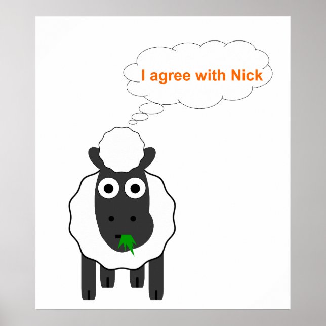 Jag håller med Nick ~ Politiskt val i Storbritanni Poster (Framsidan)