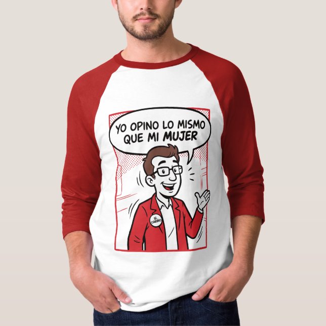 Jag håller med t shirt (Framsida)