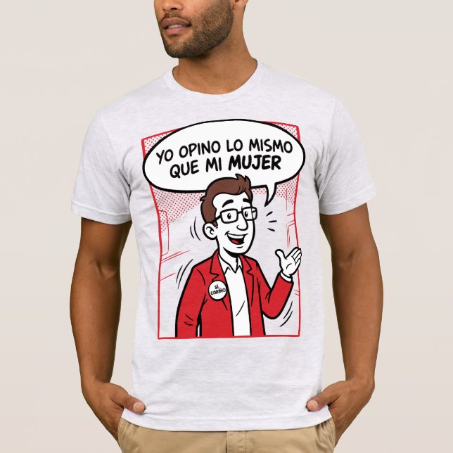 Jag håller med t shirt (Framsida)