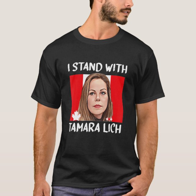 Jag håller med Tamara Lich Canada Freedom Convoy 2 T Shirt (Framsida)