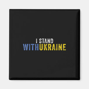 Jag håller med Ukraina _ Stoppa Putin Stoppa stöde Magnet