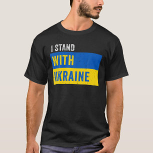 Jag håller med Ukraina _ Stoppa Putin Stoppa stöde T Shirt