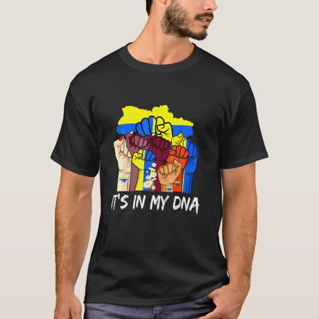 Jag håller med Ukrainas Flagga som stöder UKR T Shirt (Framsida)