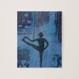 Jag håller mitt för att balansera Yogaflickan Pussel