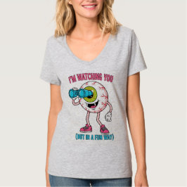 Jag Håller Öga på Dig – Rolig Kuslig Tecknad Ögon- T Shirt