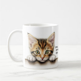 Jag håller ögonen på dig Rolig Katt Kaffemugg