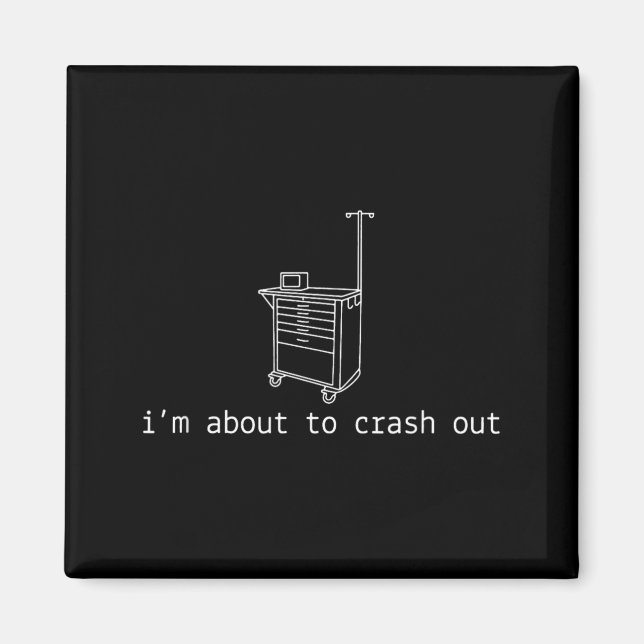 Jag håller på att kollapsa ICU RN ER Trött Sjukskö Magnet (Framsidan)
