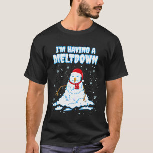 Jag håller på att smälta Rolig snöman haveri Jul T Shirt