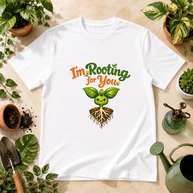 Jag håller tummen för dig Växt Humor T Shirt (Skapare uppladdad)
