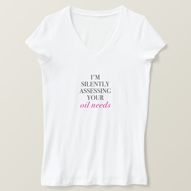 Jag håller tyst på att bedöma dina oljebehov tröja (Design framsida)