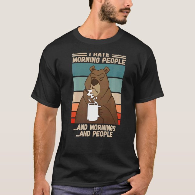 Jag hälsar på morgonen människor som säger "Misant T Shirt (Framsida)