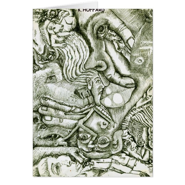 "Jag ", Hälsningskort (Framsidan)