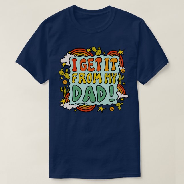 Jag hämtar det från min Pappa T Shirt (Design framsida)