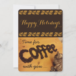 Jag hämtar kaffekortet med RoseWrites Julkort