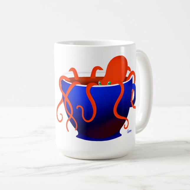 Jag hämtar Kraken - 15 oz.Mugg Kaffemugg (Framsida höger)
