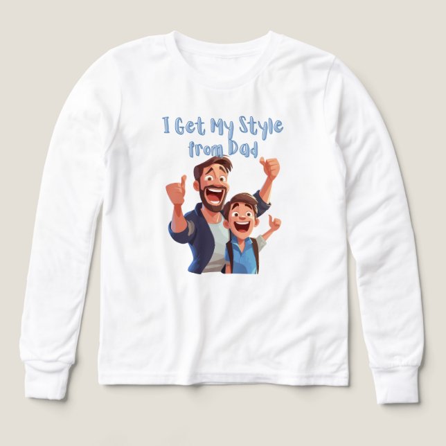 Jag hämtar stil från pappa t shirt (Design framsida)