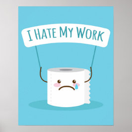 JAG HÄNGER MITT ARBETE POSTER