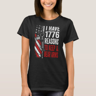 Jag Har 1776 Skäl Att Bevara Och Bära Vapen Vapen T Shirt