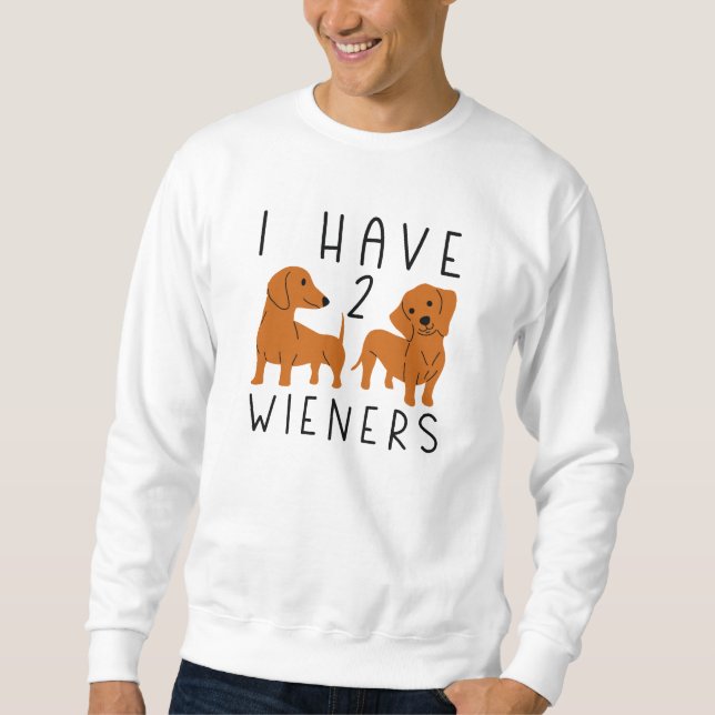 Jag har 2 Wiener Lång Ärmad Tröja (Framsida)