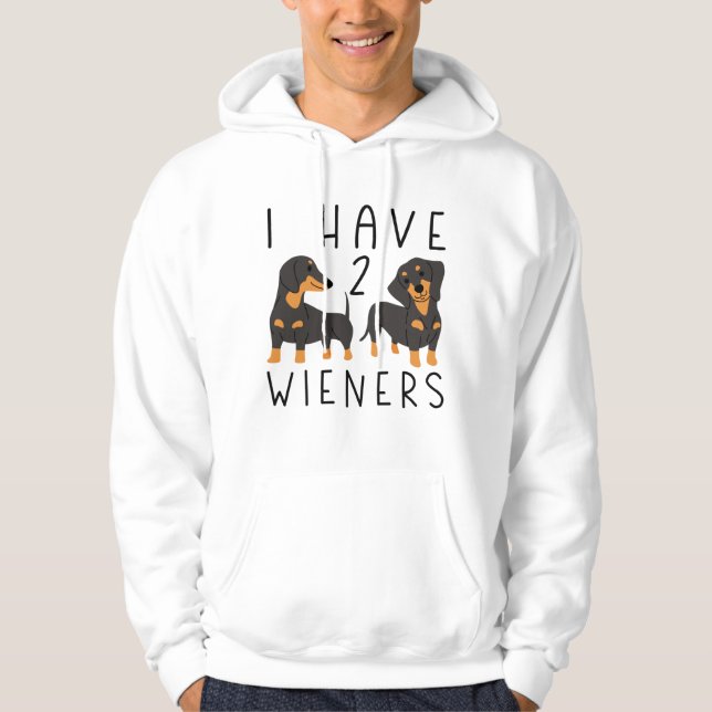Jag har 2 Wienerkorvar Hoodie (Framsida)