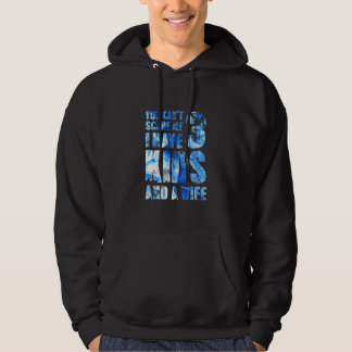 Jag har 3 barn och en hustru Far Pappa-pops föräld Hoodie
