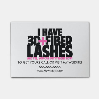 Jag har 3d + Fibersnärtar Post-it Block