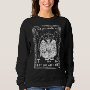 Jag Har 666 Problem Jag Är Goth Baphomet Satanism T Shirt