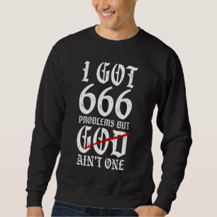 Jag har 666 problem lång ärmad tröja