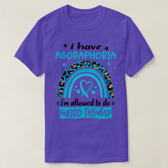 Jag har Agoraphobia jag får göra Konstig Sak T Shirt (Design framsida)