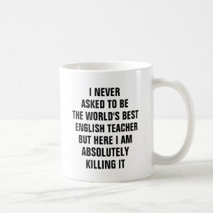 Jag har aldrig bett att bli världens bästa engel kaffemugg