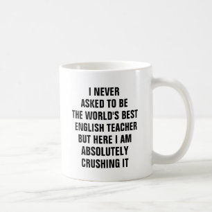 Jag har aldrig bett att bli världens bästa engel kaffemugg