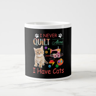 Jag har aldrig druckit Ensam med kattsaftslutning Jumbo Mugg