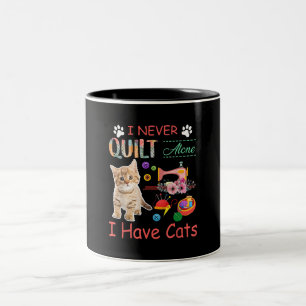 Jag har aldrig druckit Ensam med kattsaftslutning Två-Tonad Mugg