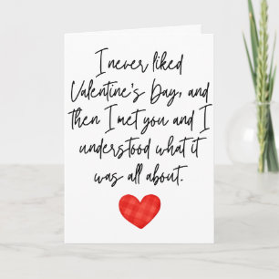 Jag Har Aldrig Tyckt Om Alla Hjärtans Dag  Vikta Kort
