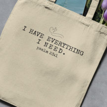 "Jag har allt jag behöver" Bible-tote Bag