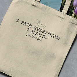"Jag har allt jag behöver" Bible-tote Bag Tygkasse