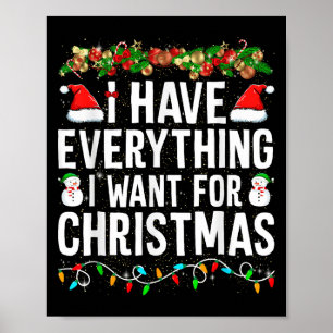 Jag har allt jag vill ha för julen.. poster